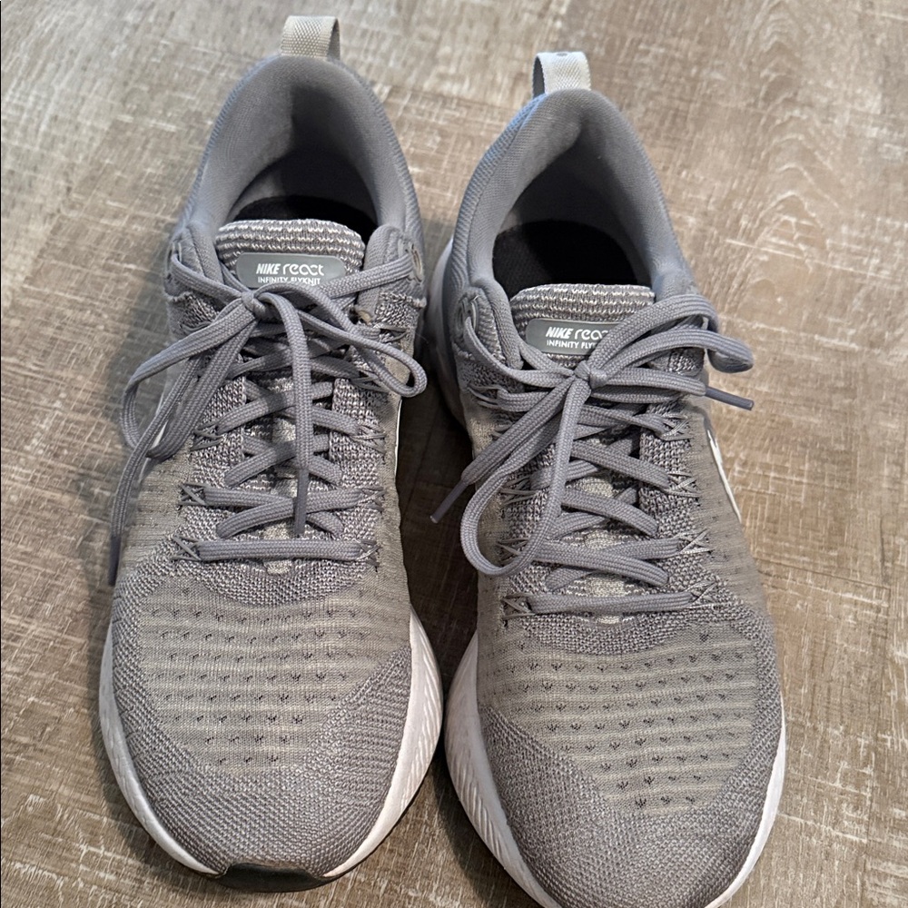 Nike React Gray Athletic Sneakers - image 2